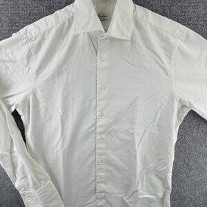Stenstroms Cotton Twofold Super Fitted Body 15.5 White Long Sleeve Solid Elegant